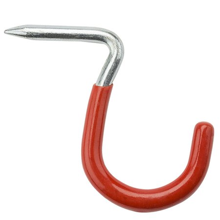 NATIONAL HARDWARE 2-5/8 in. L Vinyl Coated Red Steel Storage Hook 20 lb. cap. , 3PK N112-032